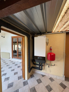 Photo de galerie - Pose d’une pompe à chaleur 