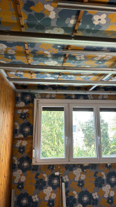 Photo de galerie - Pose de placo et réalisation de cloisons, plafonds et doublages. Finition prête à peindre.