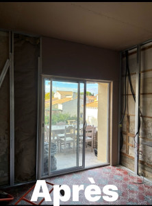 Photo de galerie - Pose baie vitré 