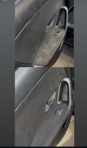 Photo de galerie - Nettoyage portière classe A alcantara