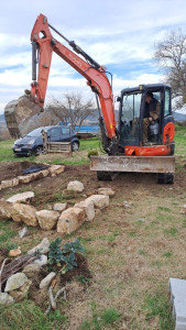 Photo de galerie - Enrochement pour plantation 