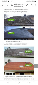 Photo de galerie - Nettoyage remise en peinture hydrofuge 