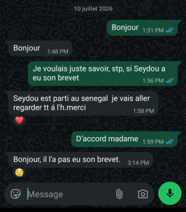 Photo de galerie - Comme on partage les bons moments et nos réussites, on ne cache pas non plus les échecs.
L’un de mes élèves préférés n’a malheureusement pas réussi cette année.
Je lui souhaite beaucoup de réussite et je crois en lui. ❤️