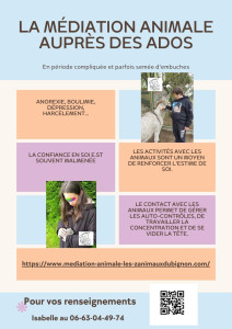 Photo de galerie - L'objectif d e la médiation animale auprès des ados