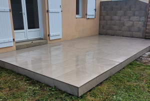 Photo de galerie - Dalle de terrasse 60*60.