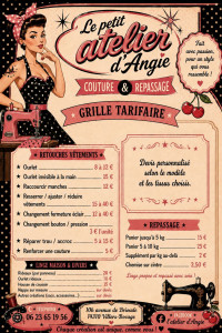 Photo de galerie - Grille tarifaire repassage et couture 
