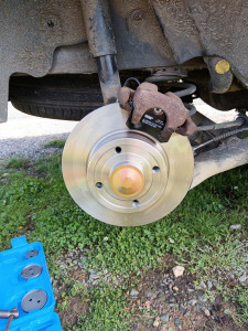 Photo de galerie - Changement plaquettes disques sur un Renault modus