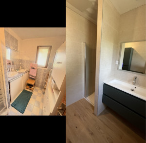 Photo de galerie - Rénovation complète salle de bain 