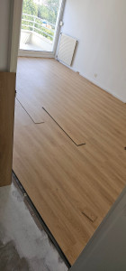 Photo de galerie - Pose de parquet  flotant 