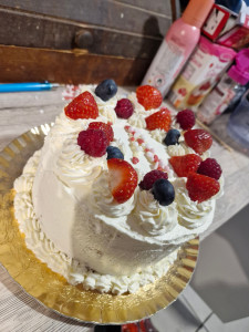 Photo de galerie - Layer cake fruits chantilly mascarpone