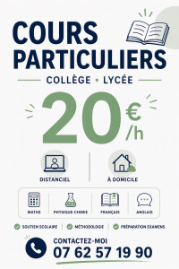 Photo de galerie - Tarif cours de maths