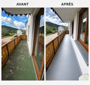Photo de galerie - Remise en forme d’un balcon 
