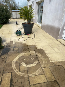 Photo de galerie - Nettoyage terrasse 