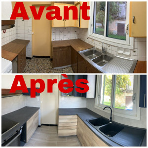 Photo de galerie - J'ai fait la rénovation complète de cette cuisine.