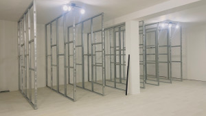 Photo de galerie - Cloisons en profilés et plaques de plâtre