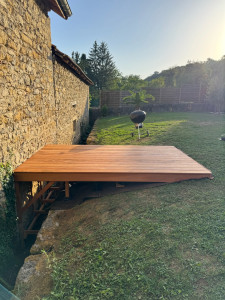 Photo de galerie - Fabrication de terrasse en bois exotique 