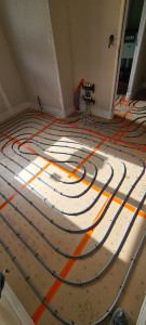 Photo de galerie - Pose de plancher chauffant