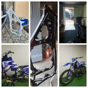 Photo de galerie - Restauration complète d'une moto de 1998.