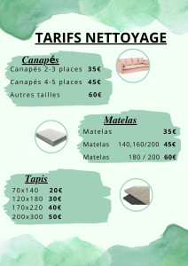Photo de galerie - Tarifs nettoyage 