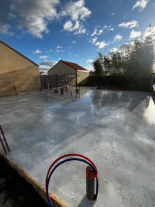 Photo de galerie - Coulage dalle 