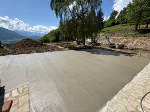 Photo de galerie - Réalisation d’une dalle de 12x8m.