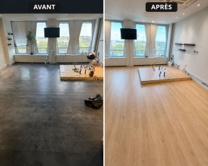 Photo de galerie - Pose parquet stratifié 