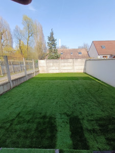 Photo de galerie - Pose de gazon synthétique 