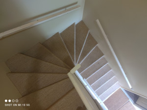 Photo de galerie - Pose de sisal escalier 