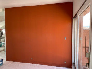 Photo de galerie - Peinture mur couleur terra cota