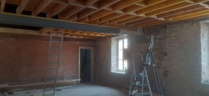 Photo de galerie - Solivage ,entretoises plus pose plancher osb