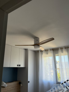 Photo de galerie - Installation d un ventilateur de plafond 