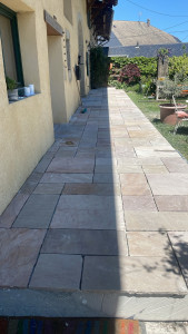 Photo de galerie - Pose de dalle 