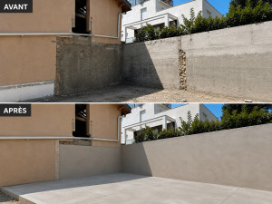 Photo de galerie - Dalle de terrasse en béton  