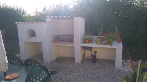 Photo de galerie - Réalisation d'un four à pizza avec barbecue 
