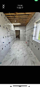 Photo de galerie - Pose carrelage 