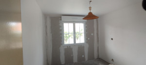 Photo de galerie - Pose placo, enduit et peinture. 