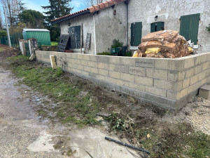 Photo de galerie - Création d’un petit mur 