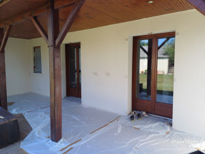 Photo de galerie - Mise en peinture de Façade d'une maison entière pour des clients.