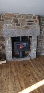 Photo de galerie - Pose de poêle à bois 