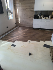 Photo de galerie - Pose parquet pvc