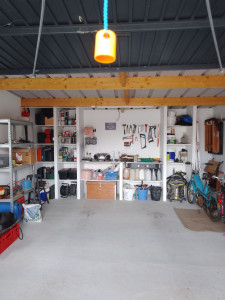 Photo de galerie - Aménagement placo étagère garage
