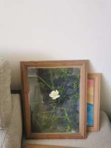 Photo de galerie - Tableaux peints à l'acrylique. 