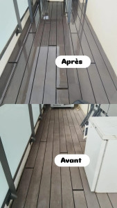 Photo de galerie - Nettoyage terrasse