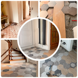 Photo de galerie - Appliquer des carreaux sur les carreaux précédents