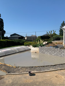 Photo de galerie - Réalisation d’un dalle béton 