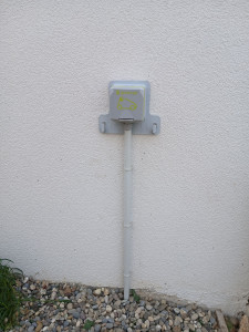 Photo de galerie - Installation d'une prise renforcé pour le véhicule électrique 
