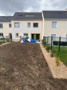 Photo de galerie - Création de bordure et gazon 