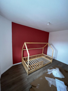 Photo de galerie - Mur en peinture et rafraichissement en blanc des murs