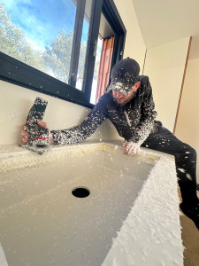 Photo de galerie - Pose lavabo 