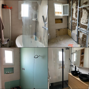 Photo de galerie - Douche Avant/Après